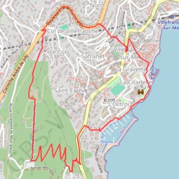 Circuit du Mont-Alban GPS track, route, trail