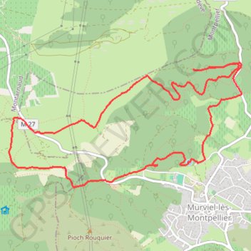 Autour de Murviel-lès-Montpelliers GPS track, route, trail