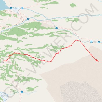 Option descente du carlit GPS track, route, trail
