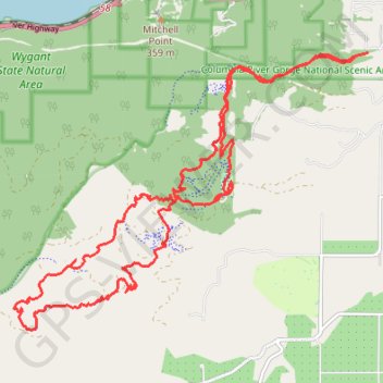 Post Canyon GPS track, route, trail