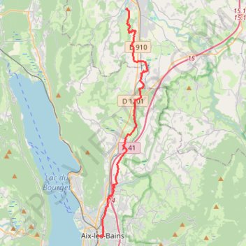 Rumilly-Aix-les-bains GPS track, route, trail