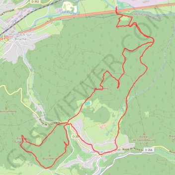 Urmatt - Hahnenberg - Piton Falkenstein - Urmatt GPS track, route, trail