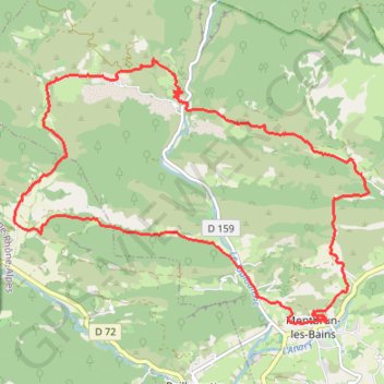 Les cinq cols (Montbrun-les-Bains) GPS track, route, trail