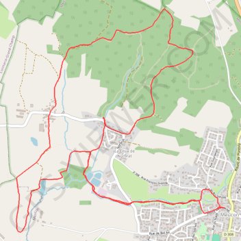 Circuit des Sources, Meucon GPS track, route, trail