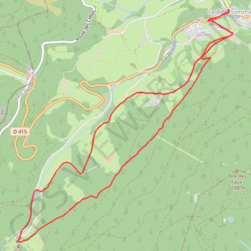 Étang du Vallon - Le Bonhomme GPS track, route, trail