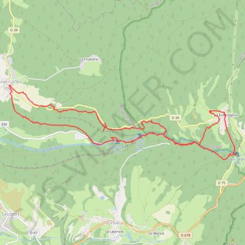 Cascades Hérisson_2020-08-04 GPS track, route, trail