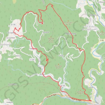 Les hameaux - Pont d'Hérault GPS track, route, trail