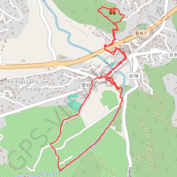 Flassans - Château de Pontevès - Les Clèdes GPS track, route, trail