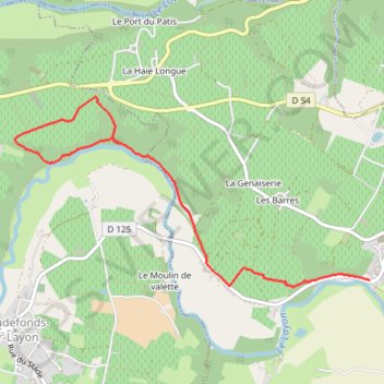 Canicross Saint Aubin GPS track, route, trail