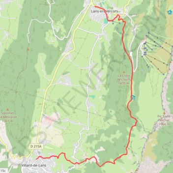 Rewild J1 Lans - Villard GPS track, route, trail