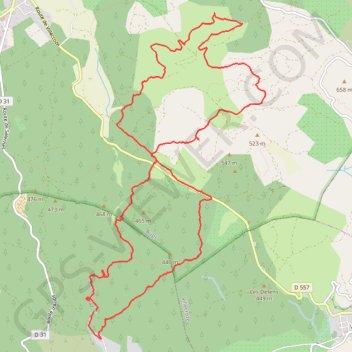 De Salernes à Aups par le Trou du Diable GPS track, route, trail