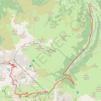 Col des Laquets GPS track, route, trail