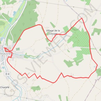 Chemin des vignes - Châteauvieux GPS track, route, trail