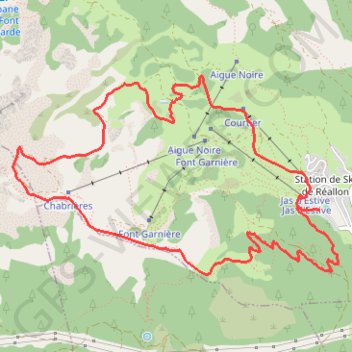 Croix du VALLON GPS track, route, trail