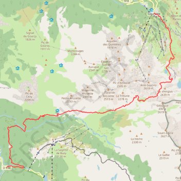 GR10GABASGOURET GPS track, route, trail