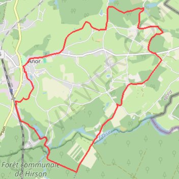 Circuit des Galopins - Anor GPS track, route, trail