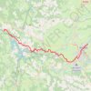 Via Arverna - Chemin de Compostelle - Étape 13 - Aurillac - Laroquebrou GPS track, route, trail