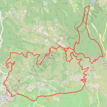 Les Baux de Provence GPS track, route, trail