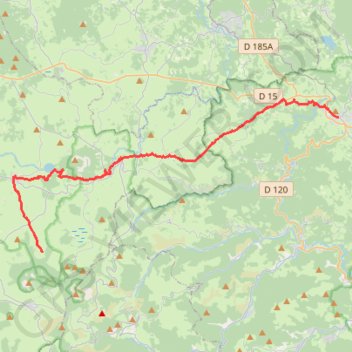 Saint-Front - Saint-Agrève (Chemin de Saint-Régis) GPS track, route, trail