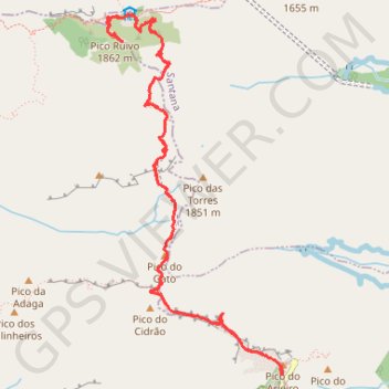 Arieiro-Ruivo.gpx GPS track, route, trail