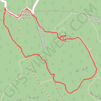 Par le Mont Chatel GPS track, route, trail