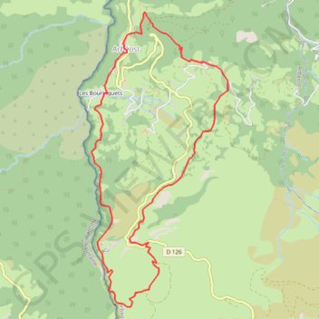 Arbéost GPS track, route, trail