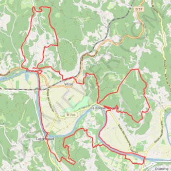 Beynac - La Roque-Gageac - Castelnaud-la-Chapelle - Beynac - 35315 - UtagawaVTT.com GPS track, route, trail