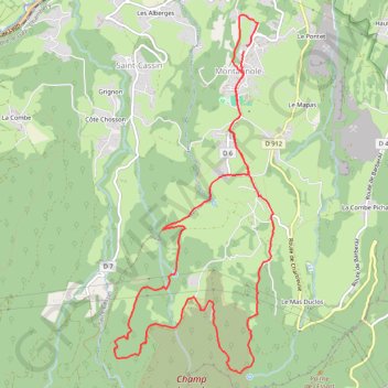Trail de montagnole GPS track, route, trail