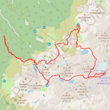 Freydanne - Croix Belledonne - Jean Collet GPS track, route, trail