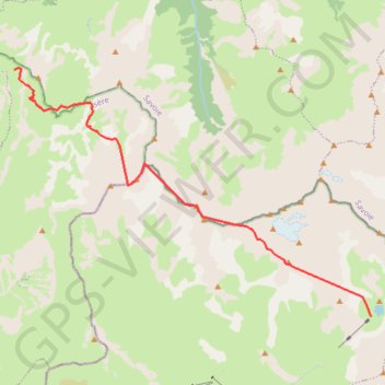 Du Goléon au Col de la Valette par les crêtes GPS track, route, trail