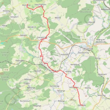 Ottonville-Monneren GPS track, route, trail
