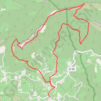 Suzette (84) - Saint Amand par le Pas du Loup GPS track, route, trail