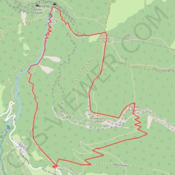 Mont Peney et Grotte de la Doria GPS track, route, trail