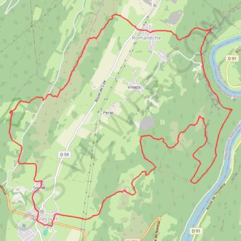 Hautecourt Romanèche GPS track, route, trail