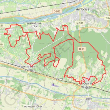 Lussault Mesvre GPS track, route, trail