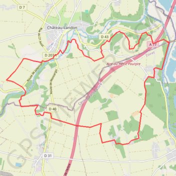 Au sud de Château GPS track, route, trail