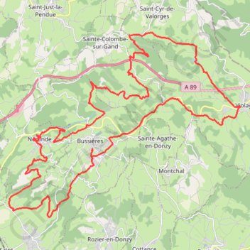 La Bussièroise - Bussières GPS track, route, trail