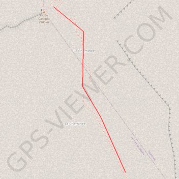 Cheminée Canigou GPS track, route, trail