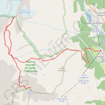 Couloir Sud de la Parei GPS track, route, trail