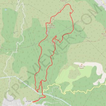 Le Bau de l'Aigle GPS track, route, trail