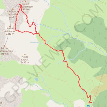 La Montagne d'Argentine et autres reconnaissances depuis le Logis des Fées GPS track, route, trail