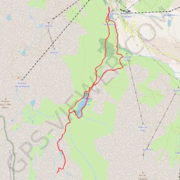 Lac du Lou et Lac de Pierre Blanche GPS track, route, trail