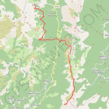 GR20 Usciolu - Capanelle GPS track, route, trail
