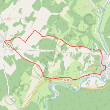 Montcey-Calmoutier GPS track, route, trail