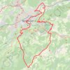 Autour de Saône GPS track, route, trail