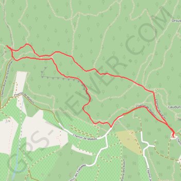 Camp de César Laudun GPS track, route, trail