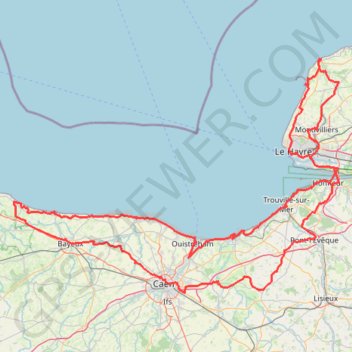 5 jours - Les incontournables des Côtes Normandes à vélo électrique GPS track, route, trail