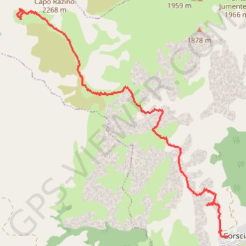 Lacs du Lancone GPS track, route, trail