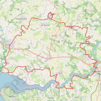 Piriac - Arzal GPS track, route, trail