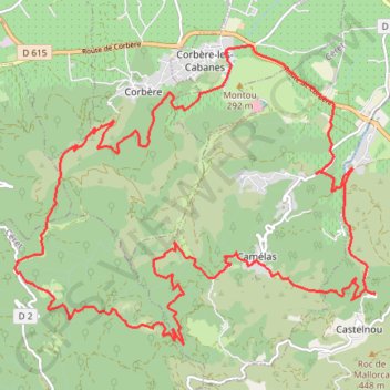Corbère Cabanes GPS track, route, trail